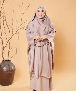 Set Serra Maxi & Shawl - Heaven Grey